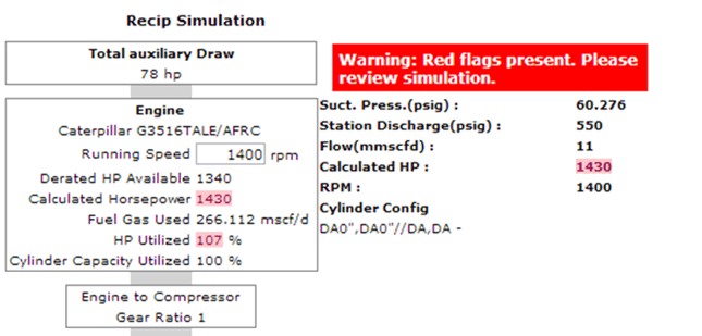 114 Recip Simulate Warning Flags